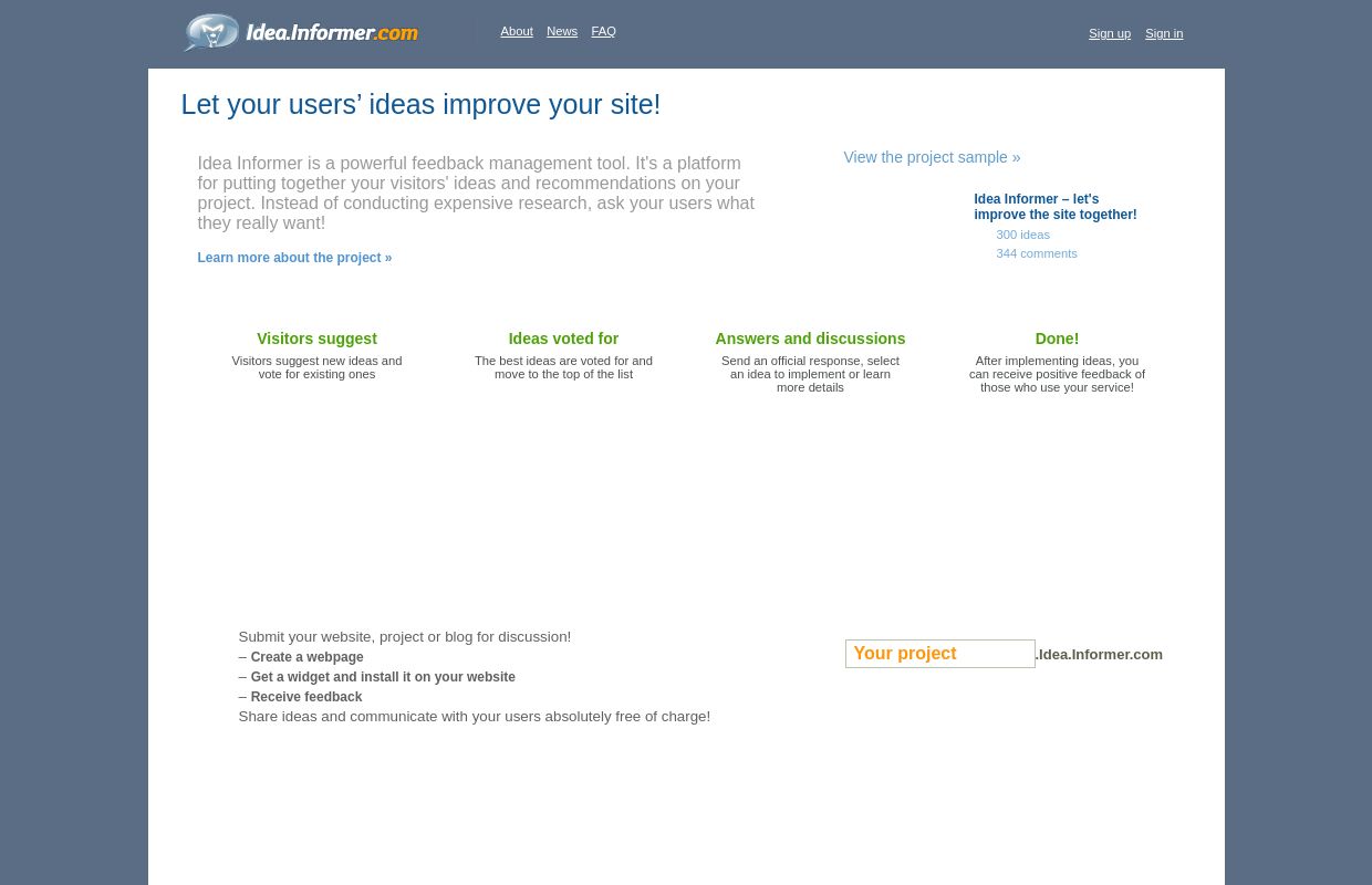 Idea Informer » Feedback 2.0