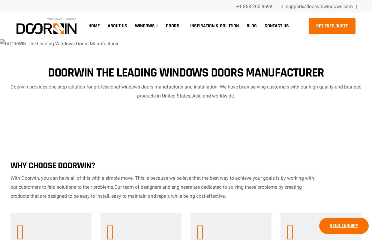 Doorwin The Leading Windows Doors Manufacturer
