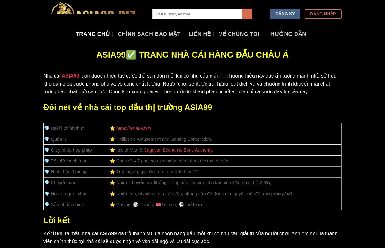 Asia99 | Trang Nhà Cái Hàng Đầu Châu Á -Phiên Bản Tiếng Việt