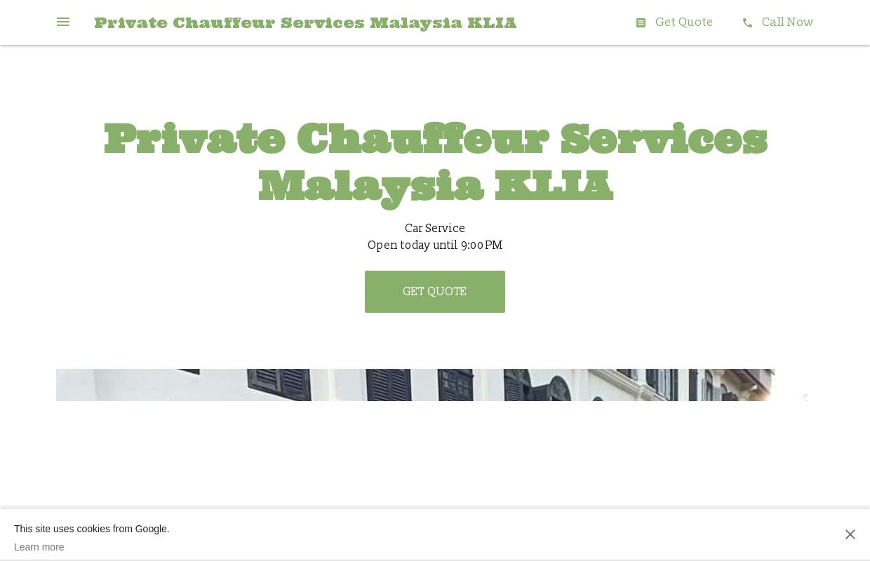 Private Chauffeur Services Malaysia KLIA - Car Service