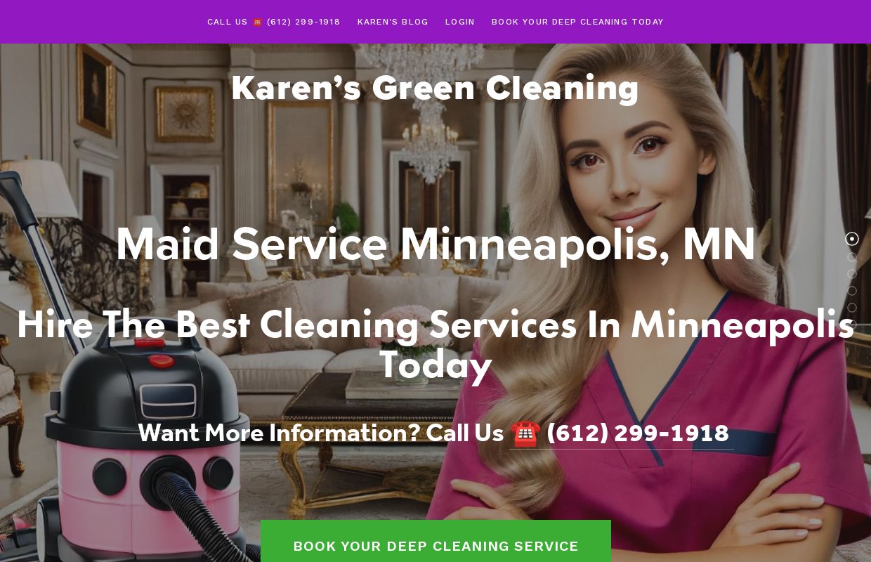 #1 House Cleaning Services Minneapolis MN | 612-299-1918 | Maid Service Minneapolis Minnesota | Karen's Green Cleaning