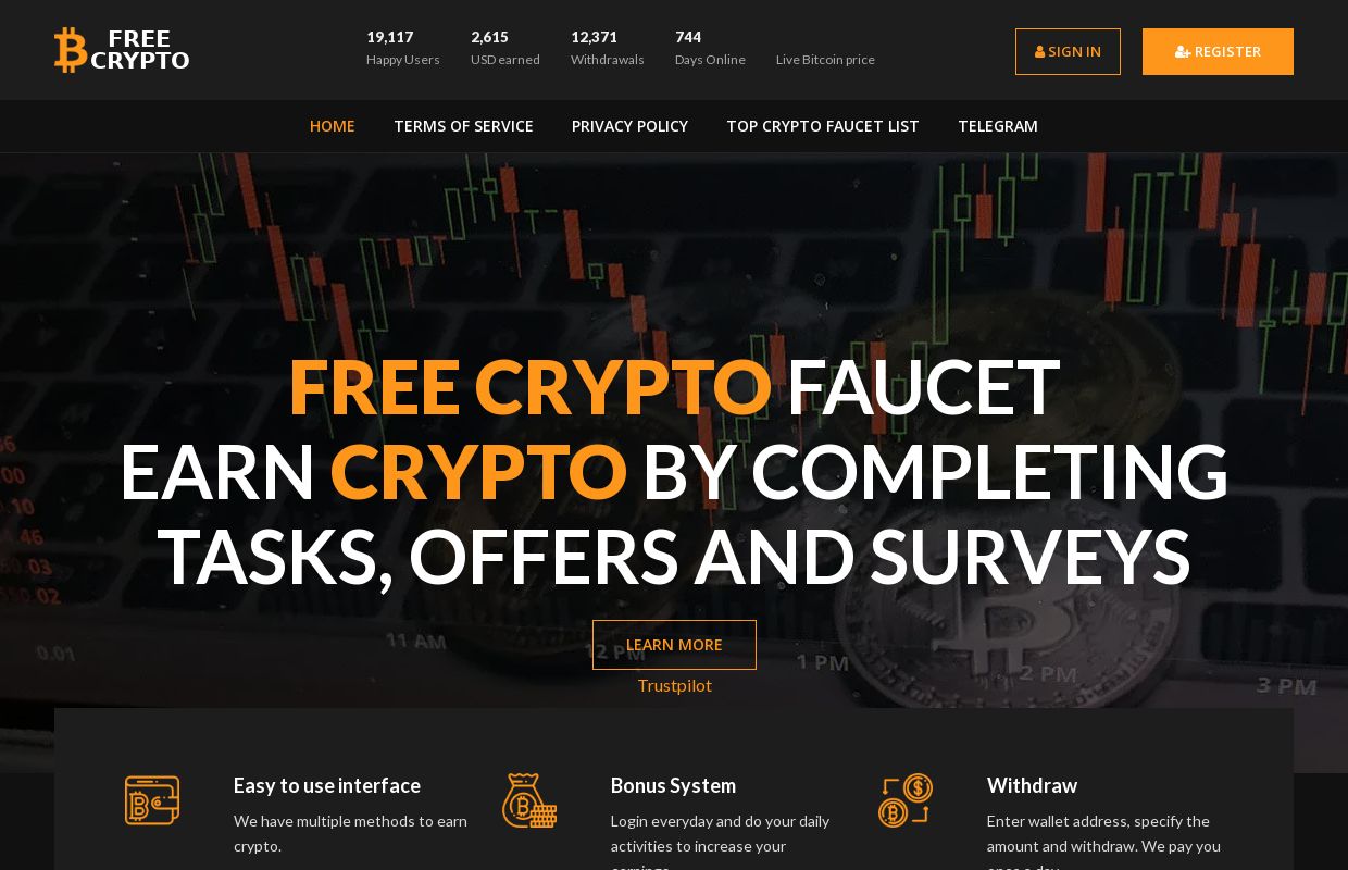 FreeCrypto - Earn crypto every 3 minutes!