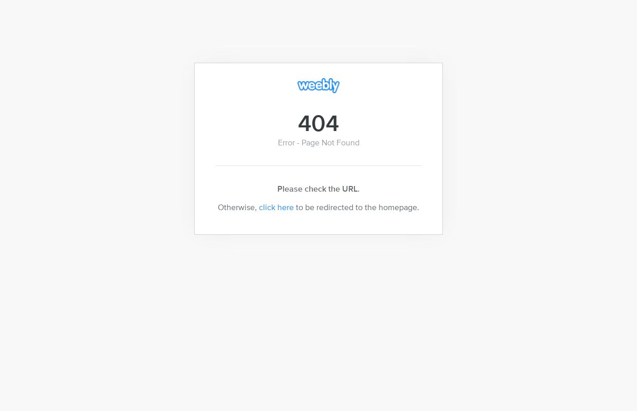 404 - Page Not Found