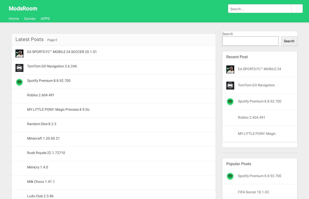 ModsRoom - Android Apk Mod Apps Games Store