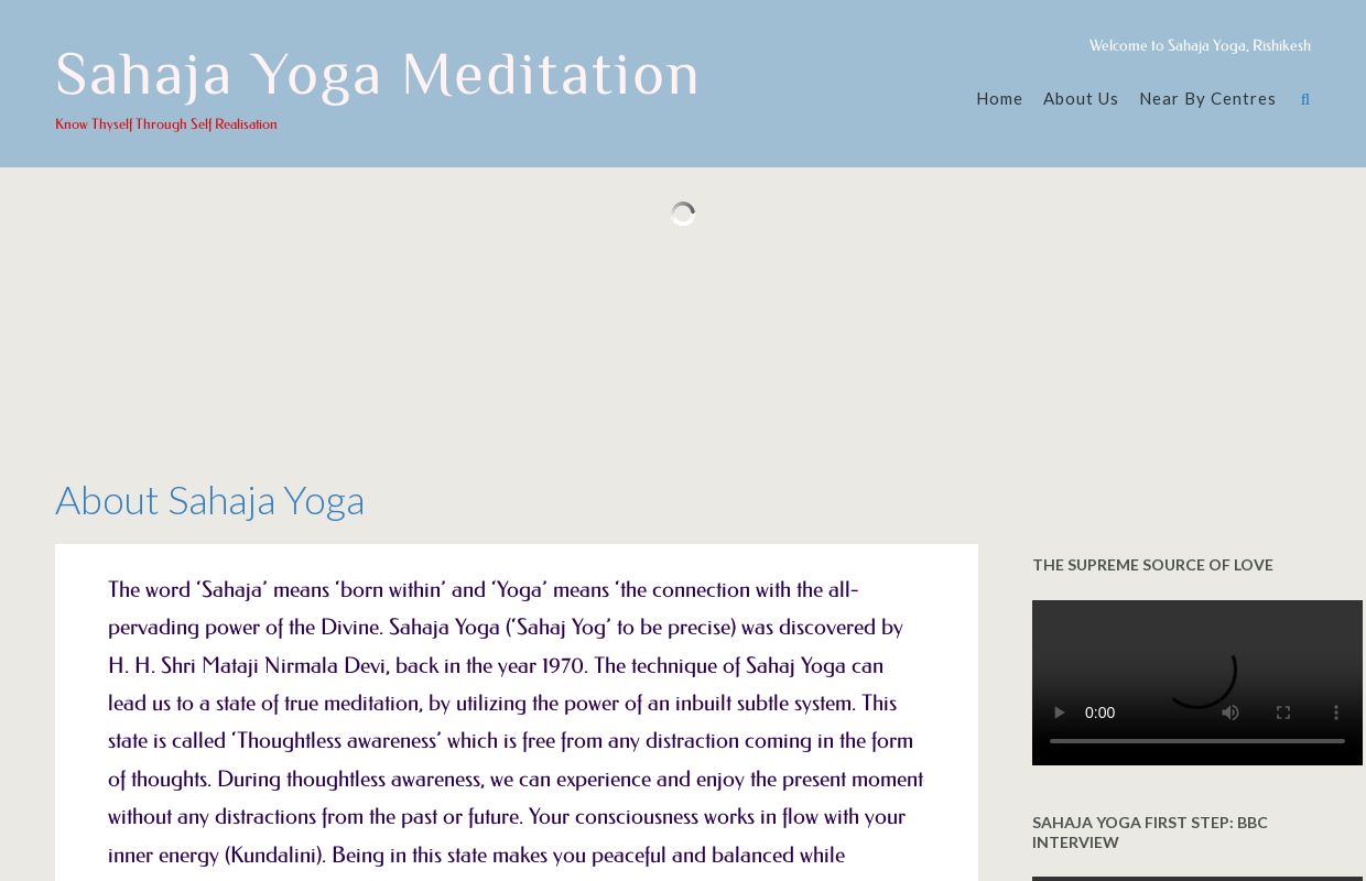 Sahaja Yoga Meditation – Know Thyself Through Self Realisation