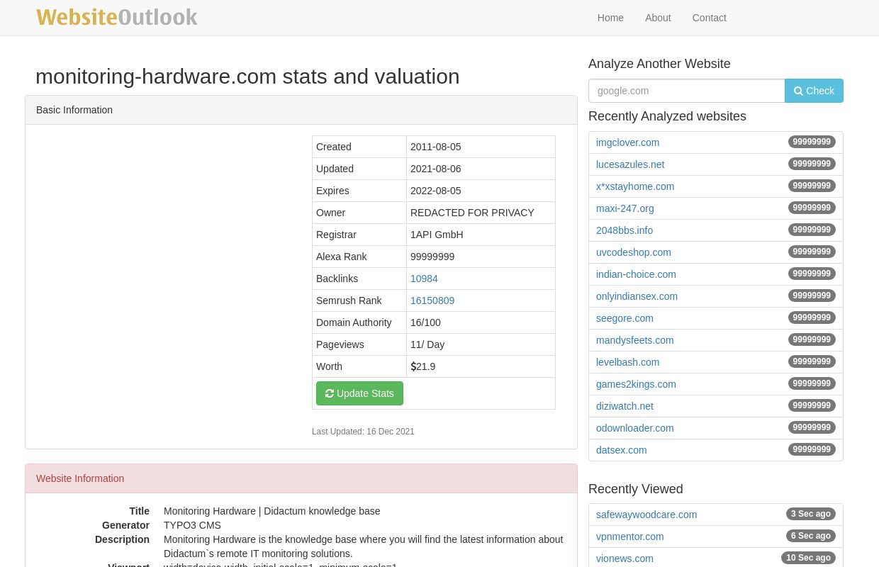 Monitoring-hardware : Monitoring Hardware | Didactum knowledge base Website stats and valuation