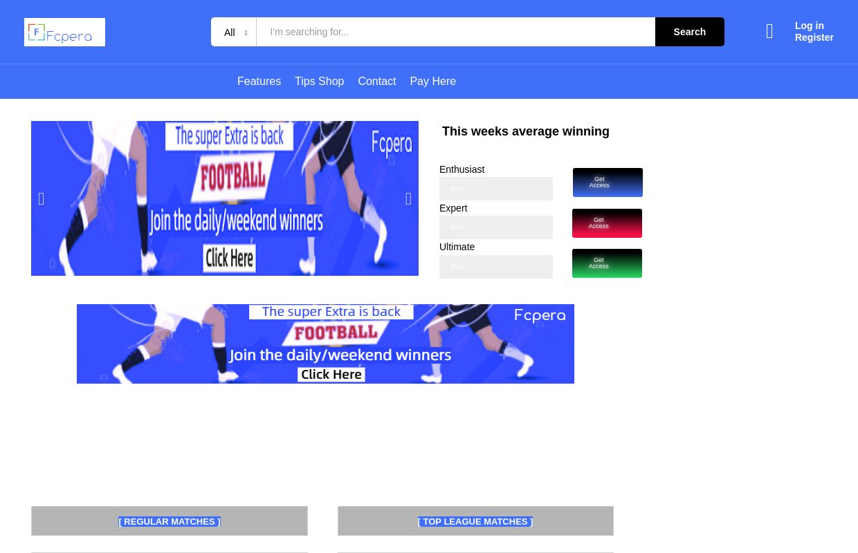 Fcpera: Best Mathematical and Accurate Football Prediction Site