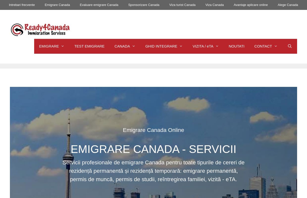 Emigrare Canada. Servicii autorizate de emigrare Canada