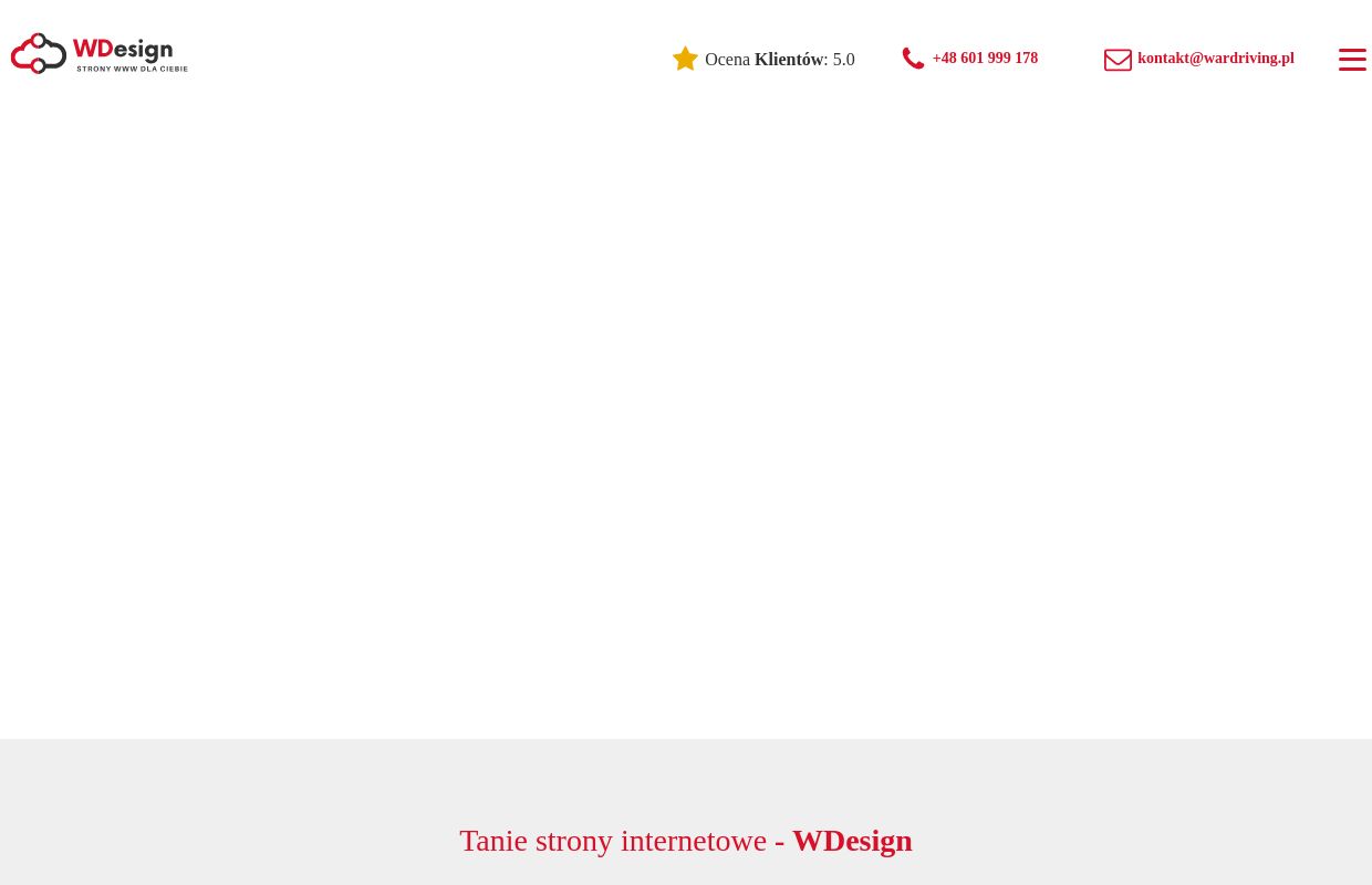 Tanie strony internetowe - tworzenie stron www, pozycjonowanie | WDesign