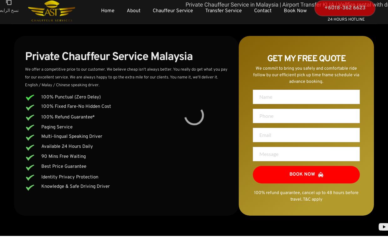 KLIA Limousine Chauffeur Services Malaysia | Luxury VIP Premium Taxi