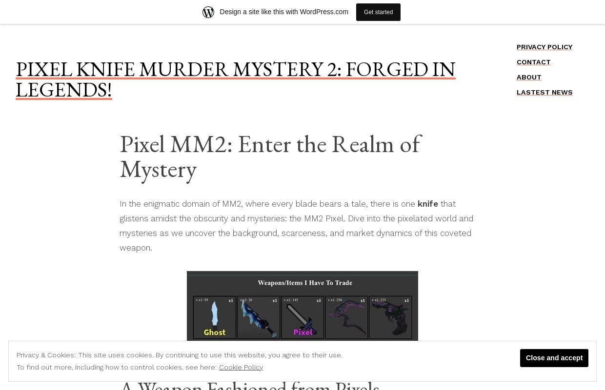 Pixel Knife Murder Mystery 2: Forged in Legends!