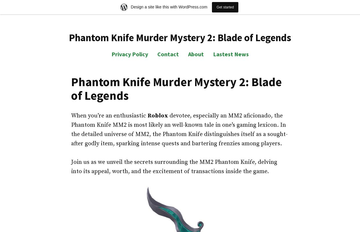 Phantom Knife Murder Mystery 2: Blade of Legends