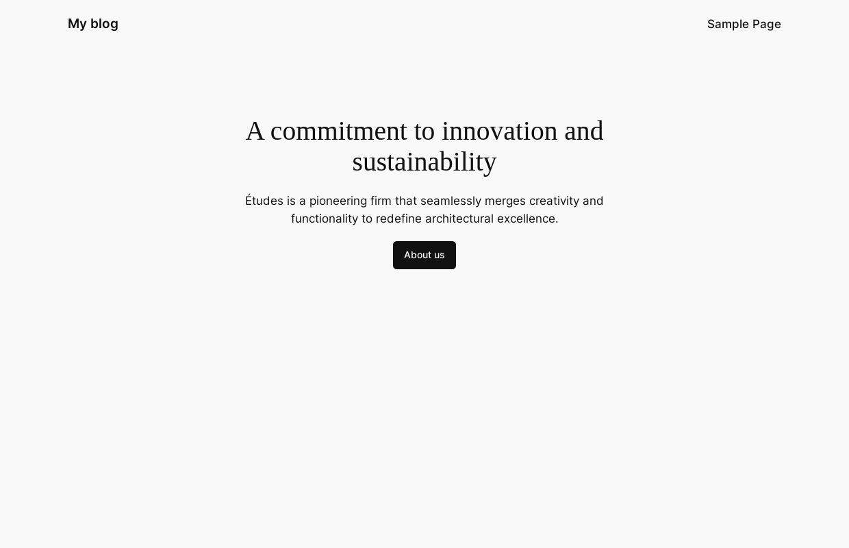 My blog – Just another WordPress site