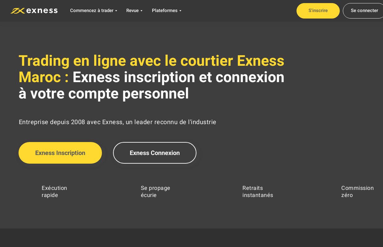 Exness Maroc: Comment s'inscrire et commencer à trader ✅ Exness inscription ✅ Exness connexion