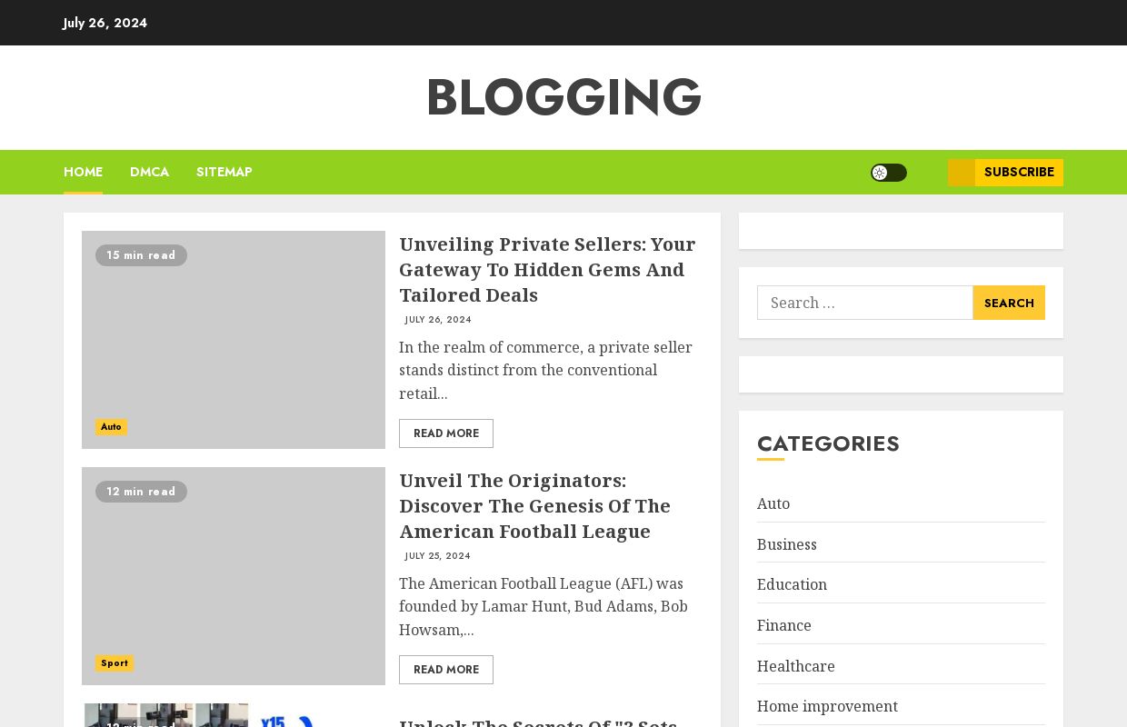 Blogging