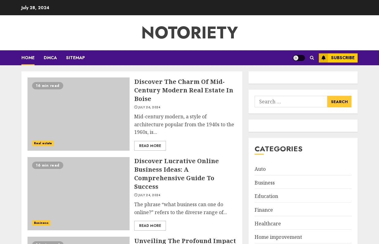 Notoriety
