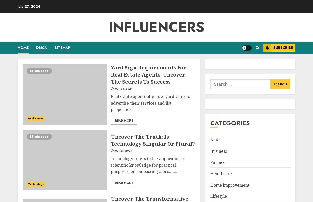 Influencers