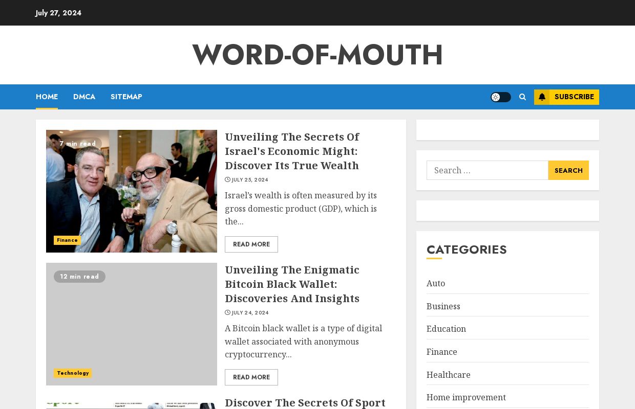 Word-of-mouth
