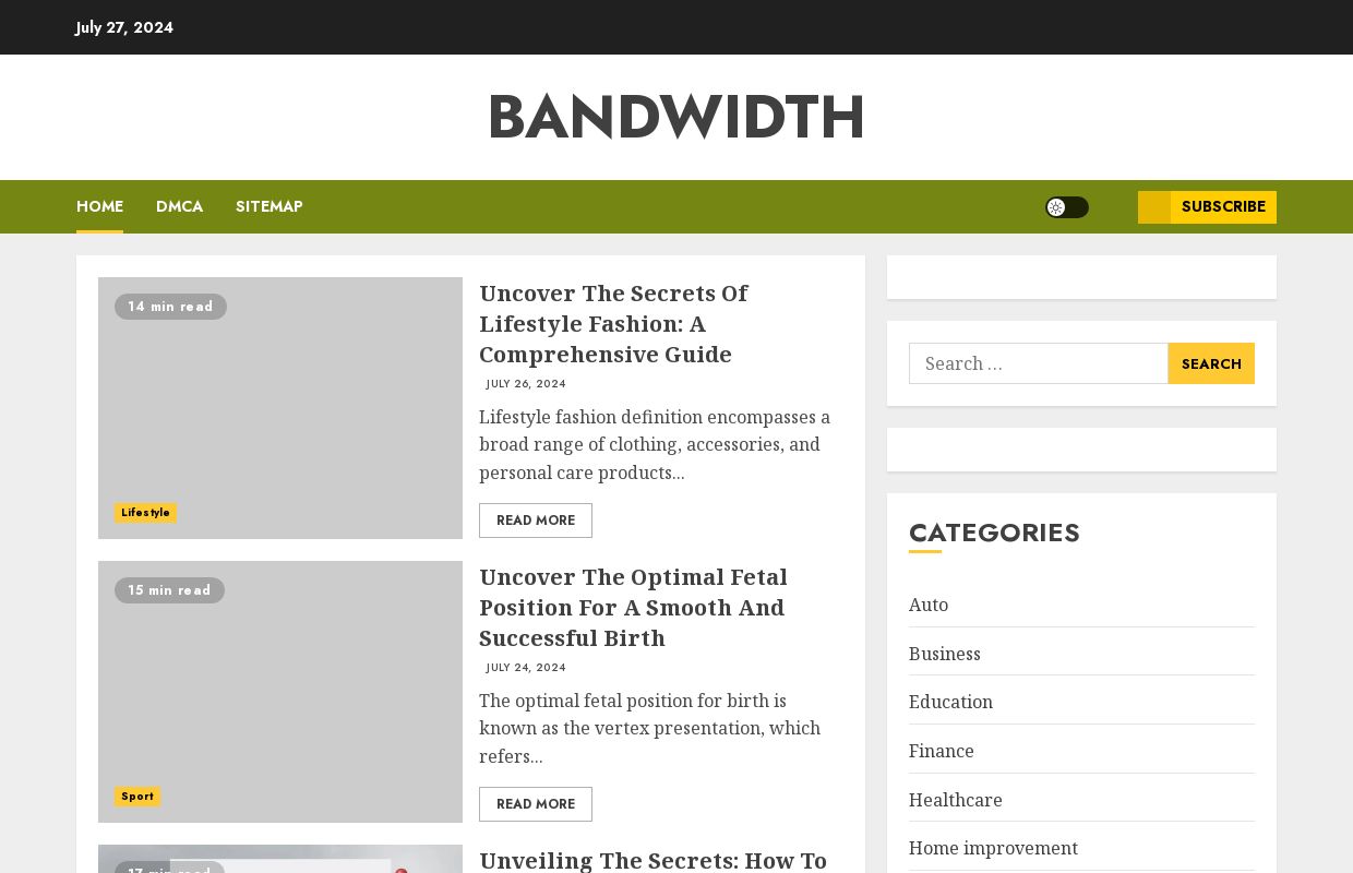 Bandwidth