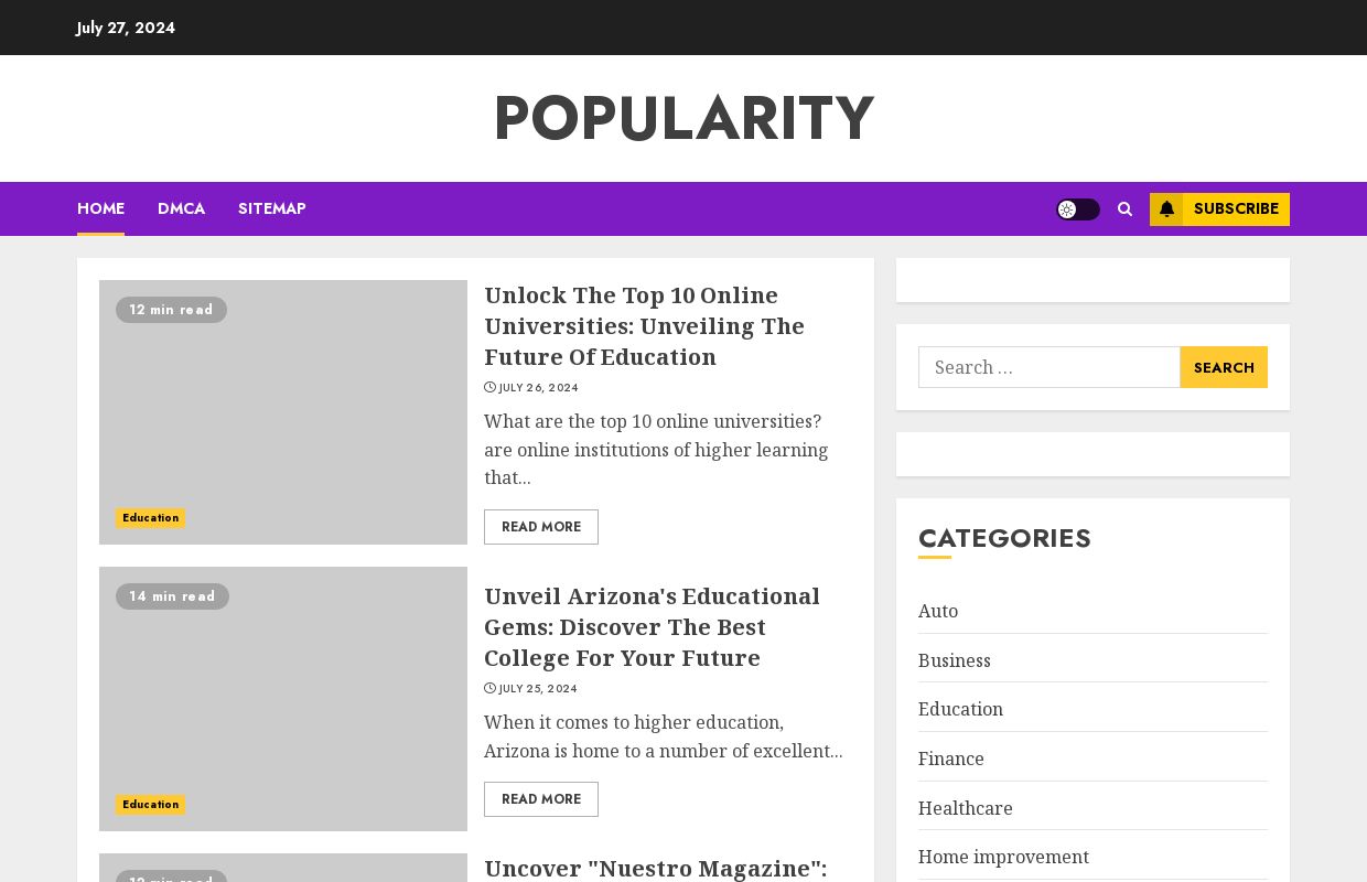 Popularity