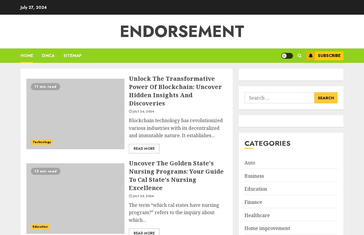 Endorsement