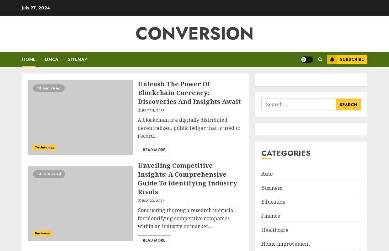 Conversion