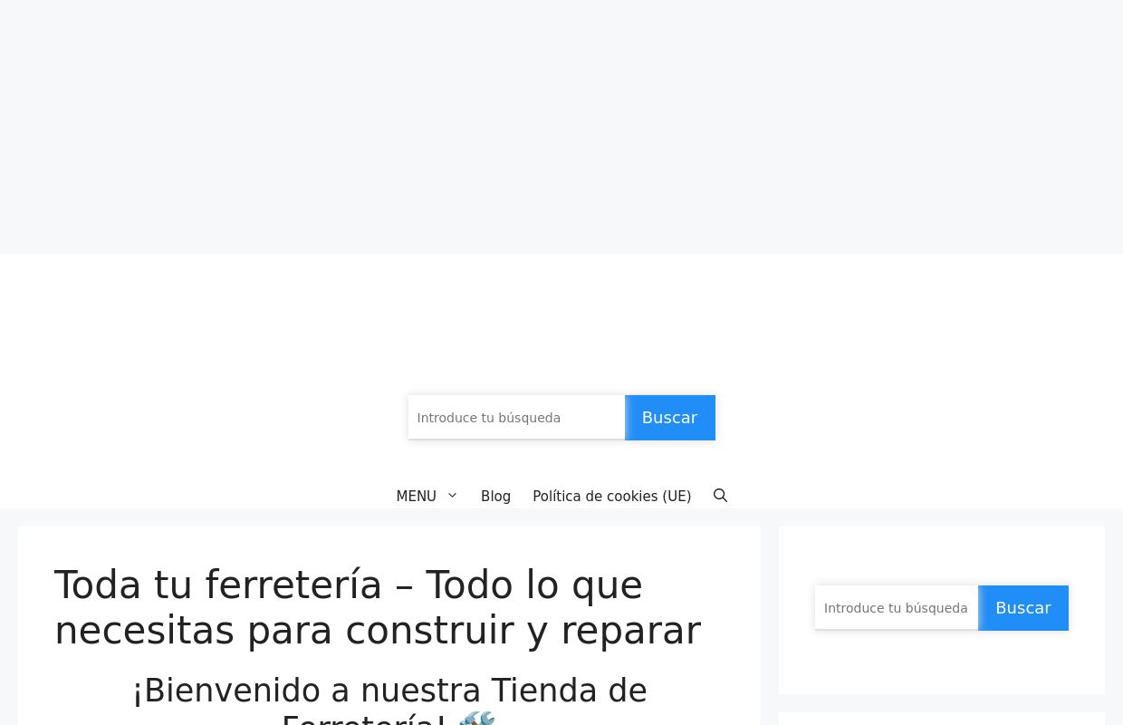 Entrar en tienda de bricolaje más barata. Tienda barata online.