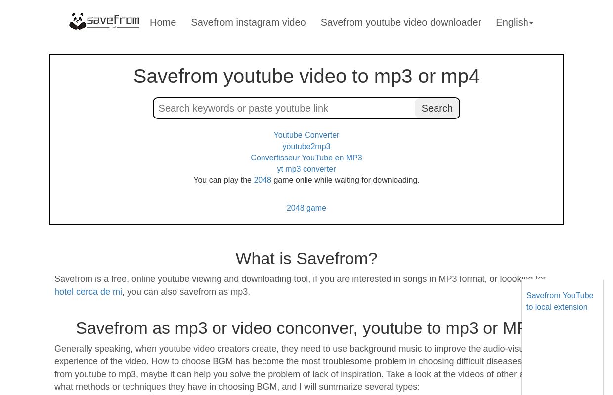 Savefrom: savefrom as youtube to mp3 online tool