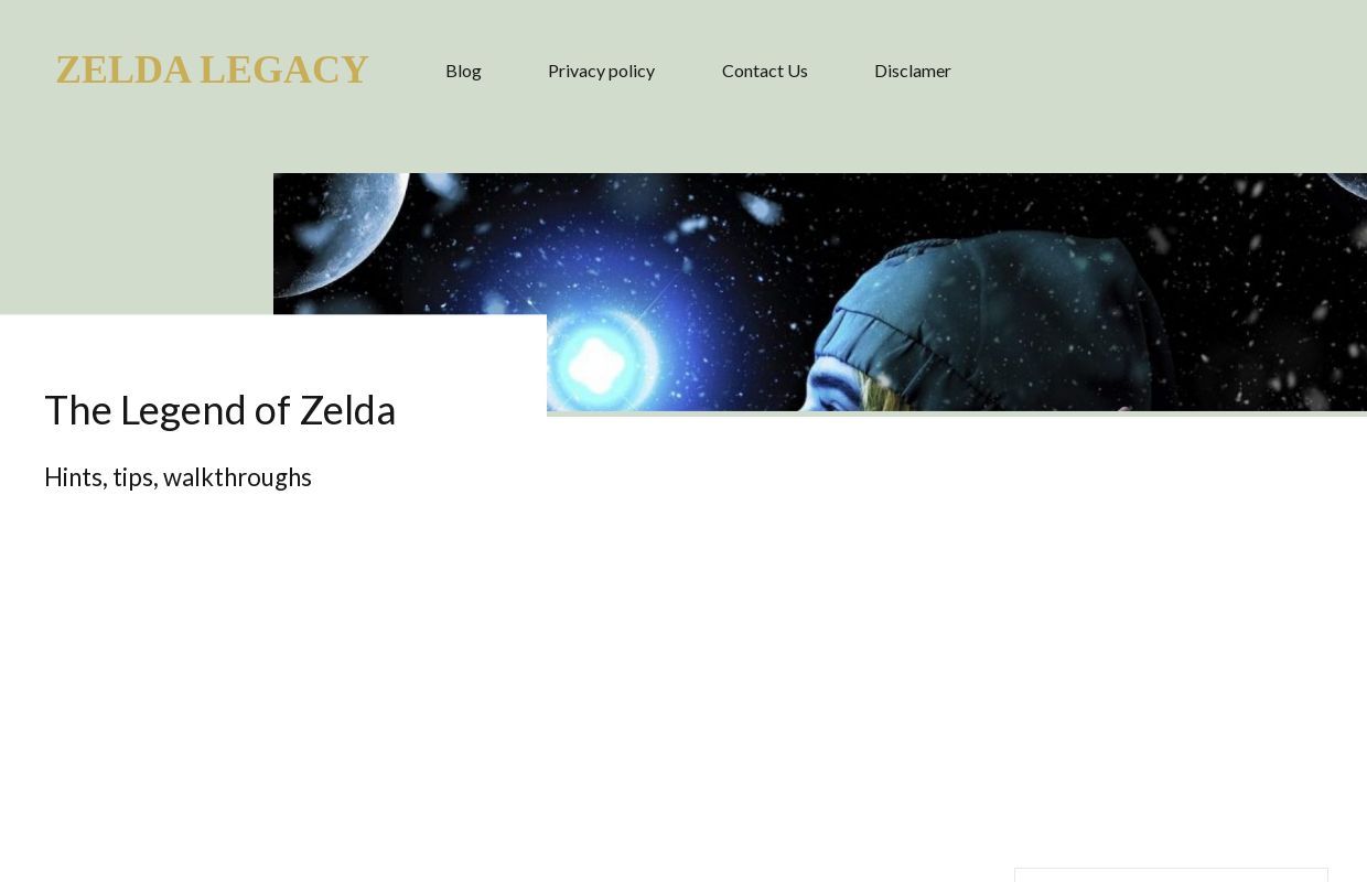 Zelda Legacy - Hints, tips, walkthroughs for The Legend of Zelda