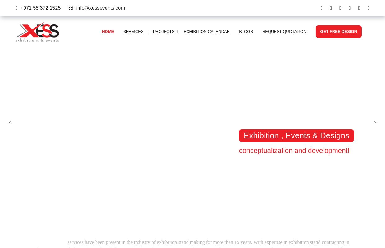 Exhibition stand contractors in Dubai