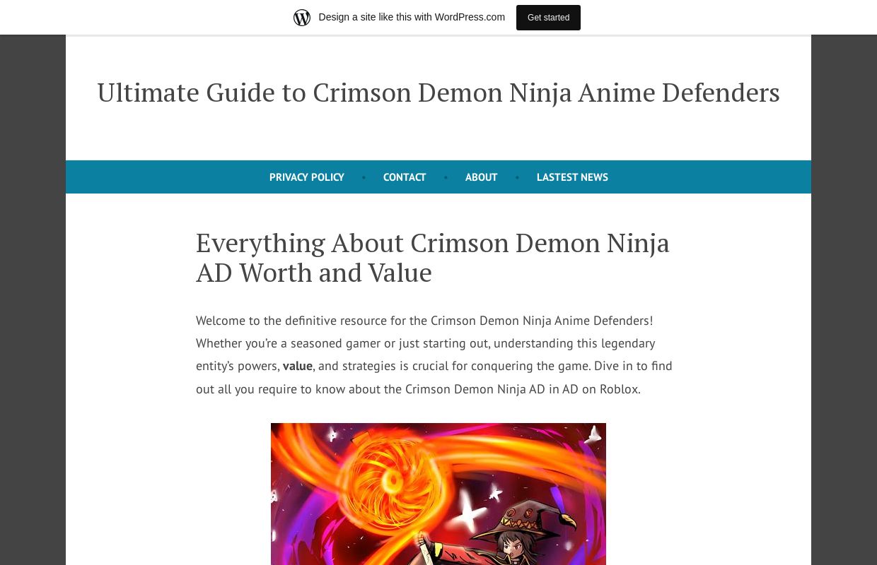 Ultimate Guide to Crimson Demon Ninja Anime Defenders