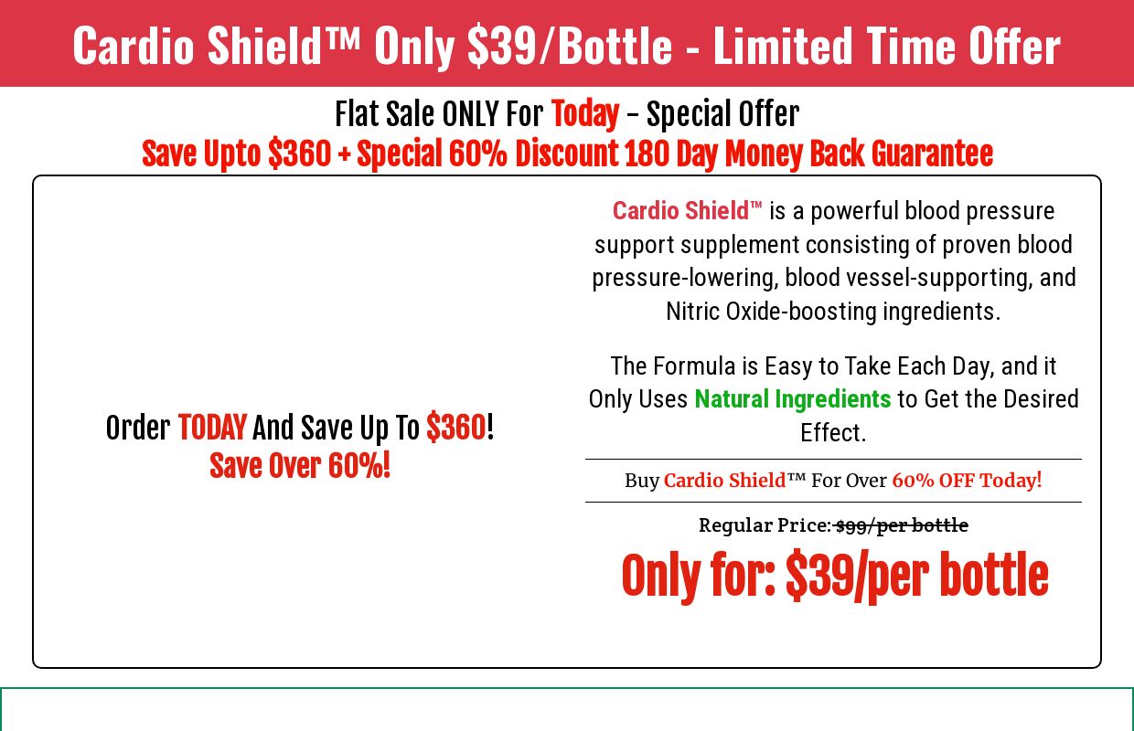 Cardio Shield™ | Official Website