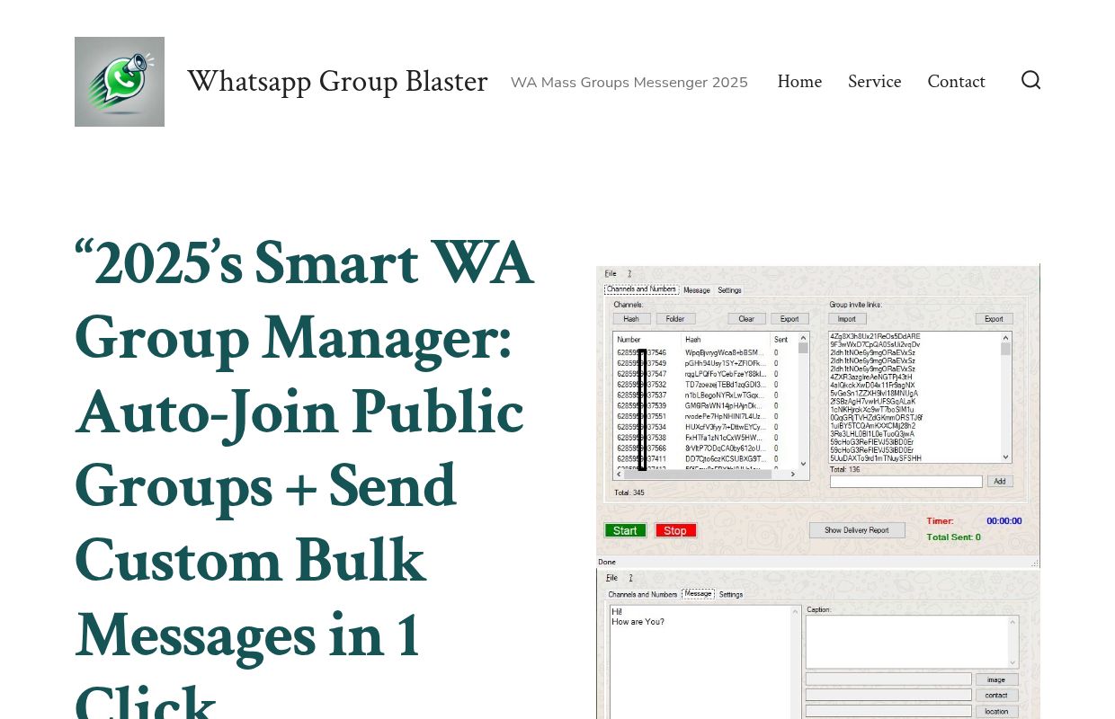 Whatsapp Groups Auto Joiner Bulk Messenger - Whatsapp Group Blaster