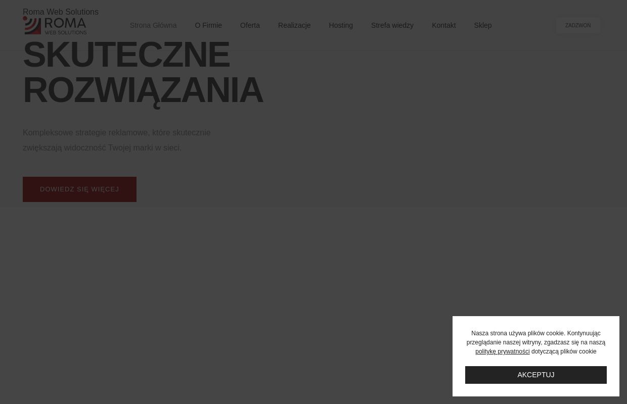 Strona Główna - Roma Web Solutions
