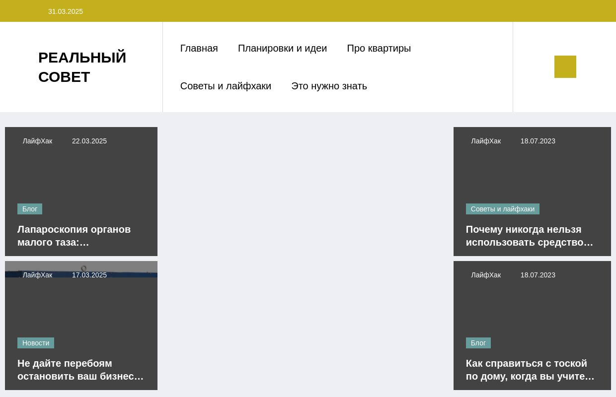 РЕАЛЬНЫЙ СОВЕТ -