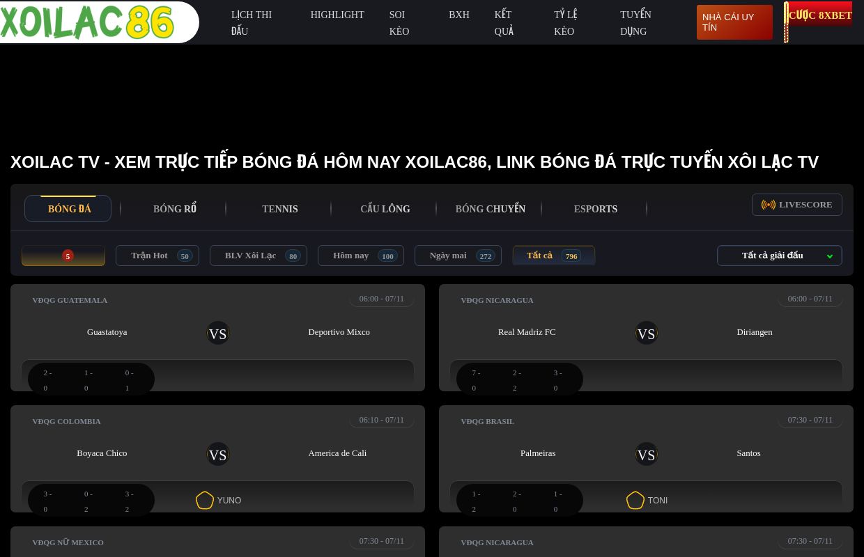 Xoilac TV Trực Tiếp Bóng Đá Xôi Lạc - Trực Tuyến XoilacTV