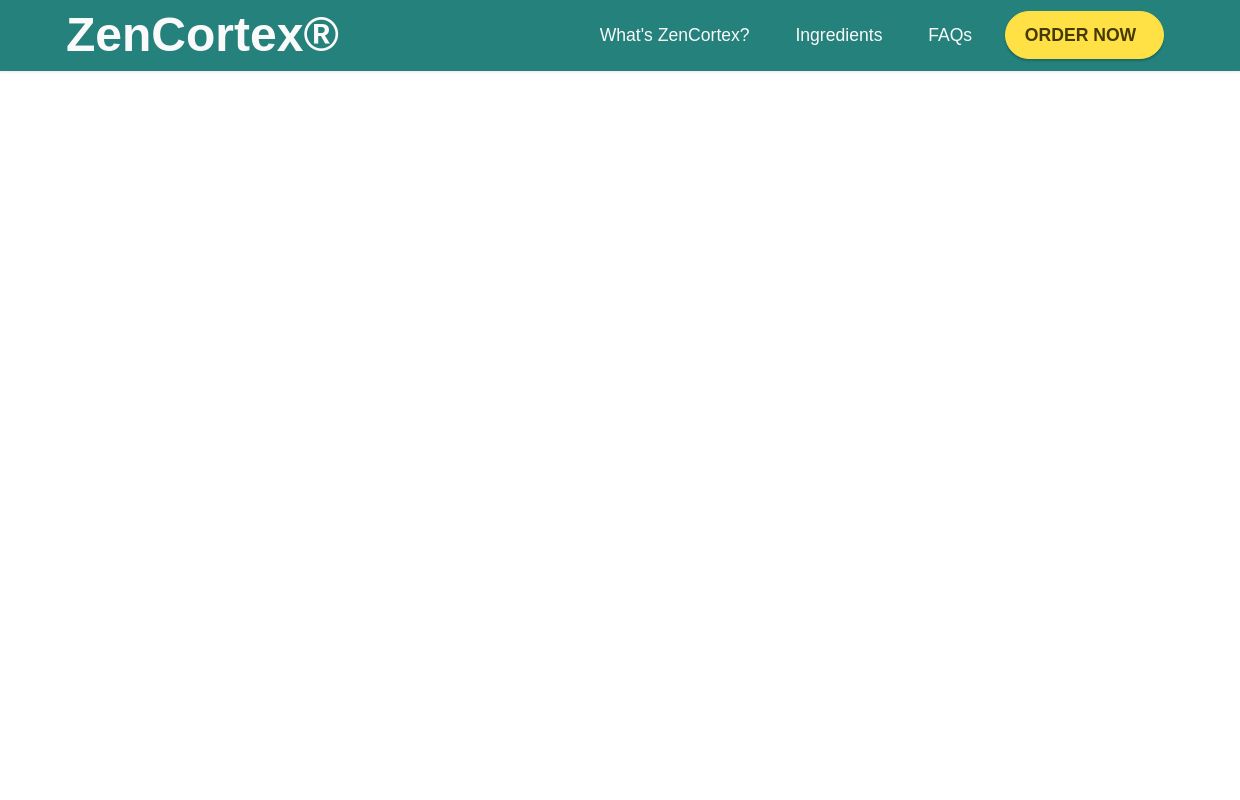 ZenCortex® Official Website | #1 Hearing Support Formula
