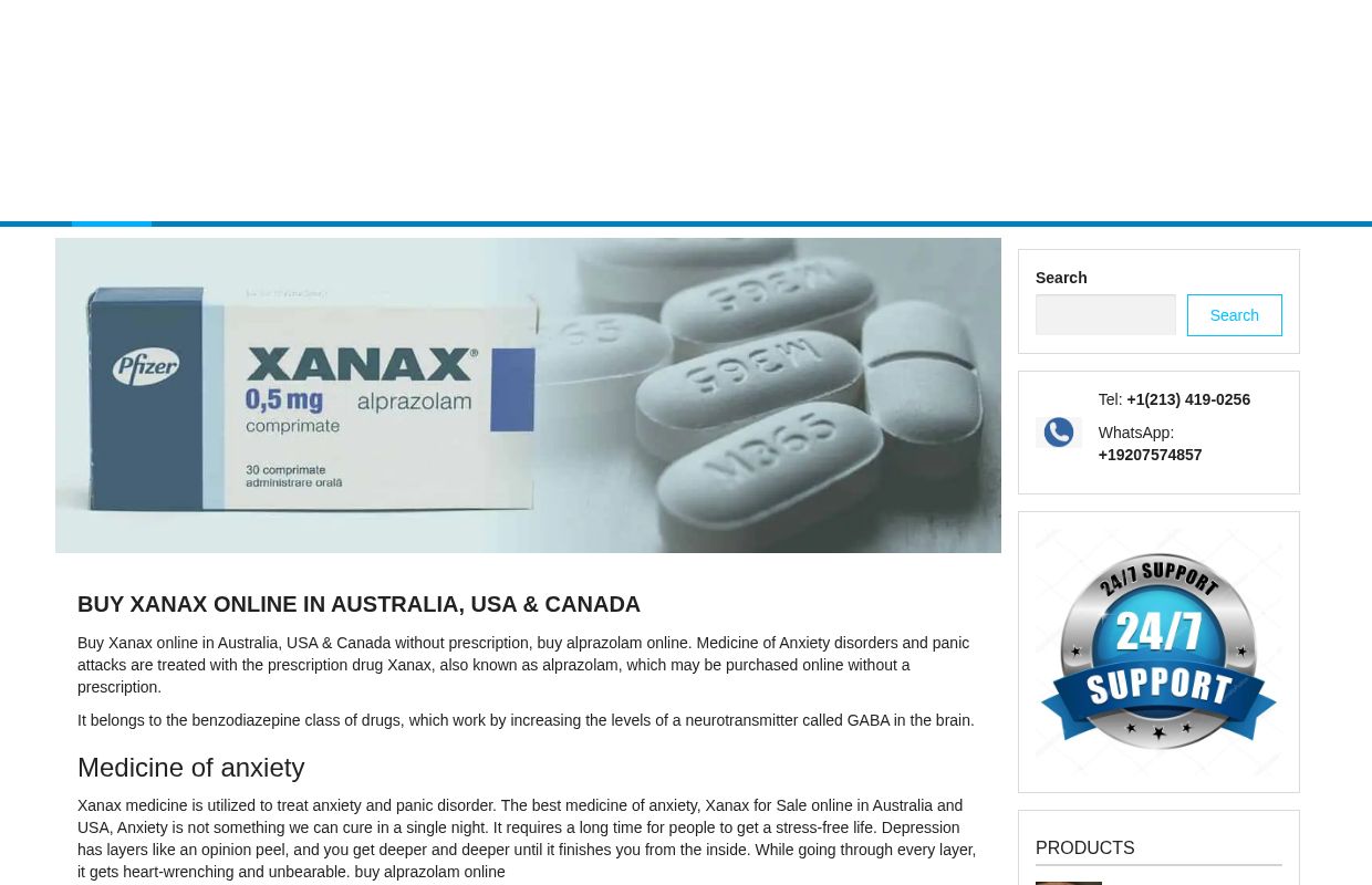 Buy xanax online in Australia, USA & Canada | Anxiety Antidote Shop