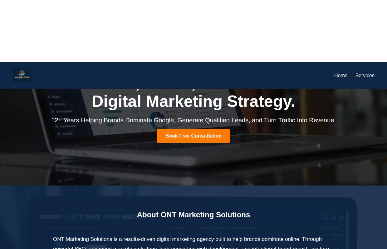 ONT Marketing Solutions | Digital Marketing & SEO Experts