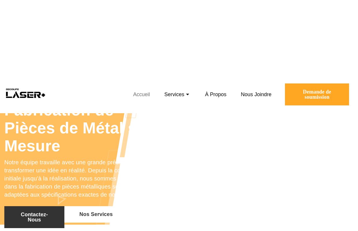 Fabrication de Pièces de Métal sur Mesure - Découpe Laser Plus