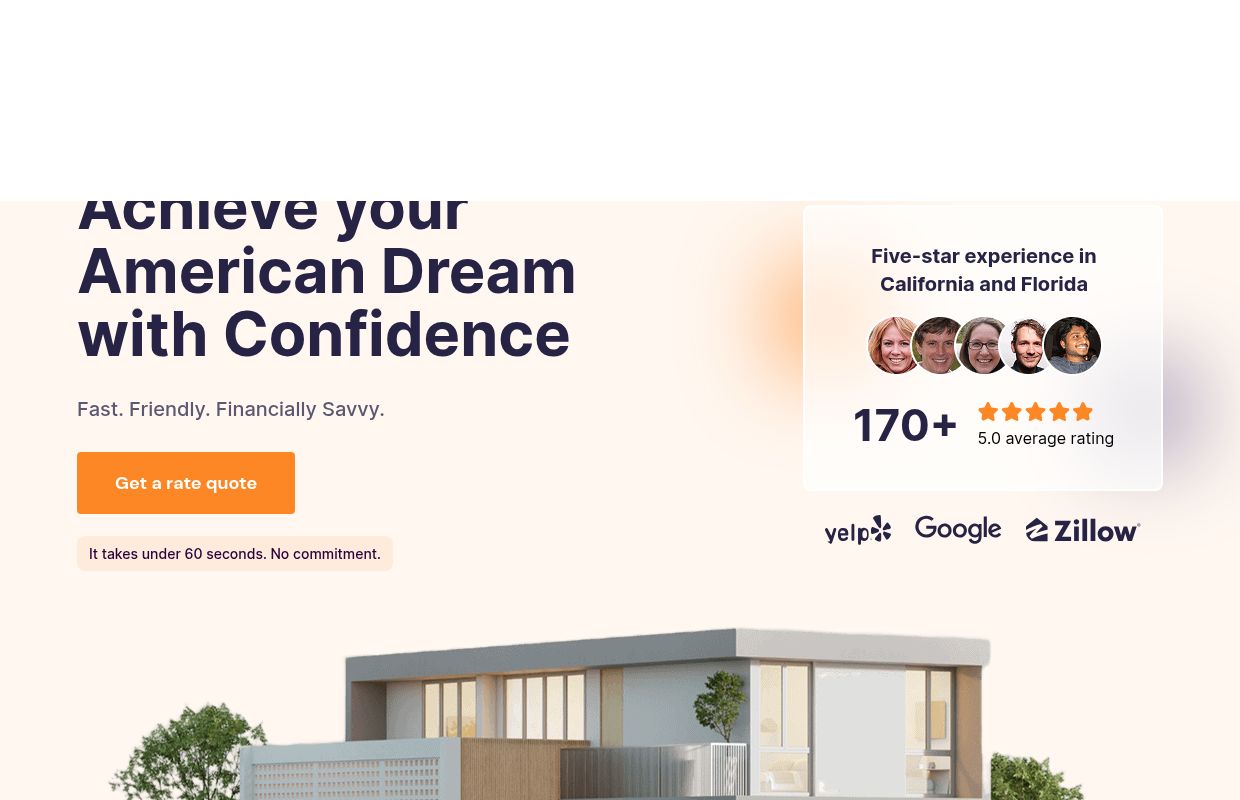 Fast & Friendly Home Financing in California and Florida