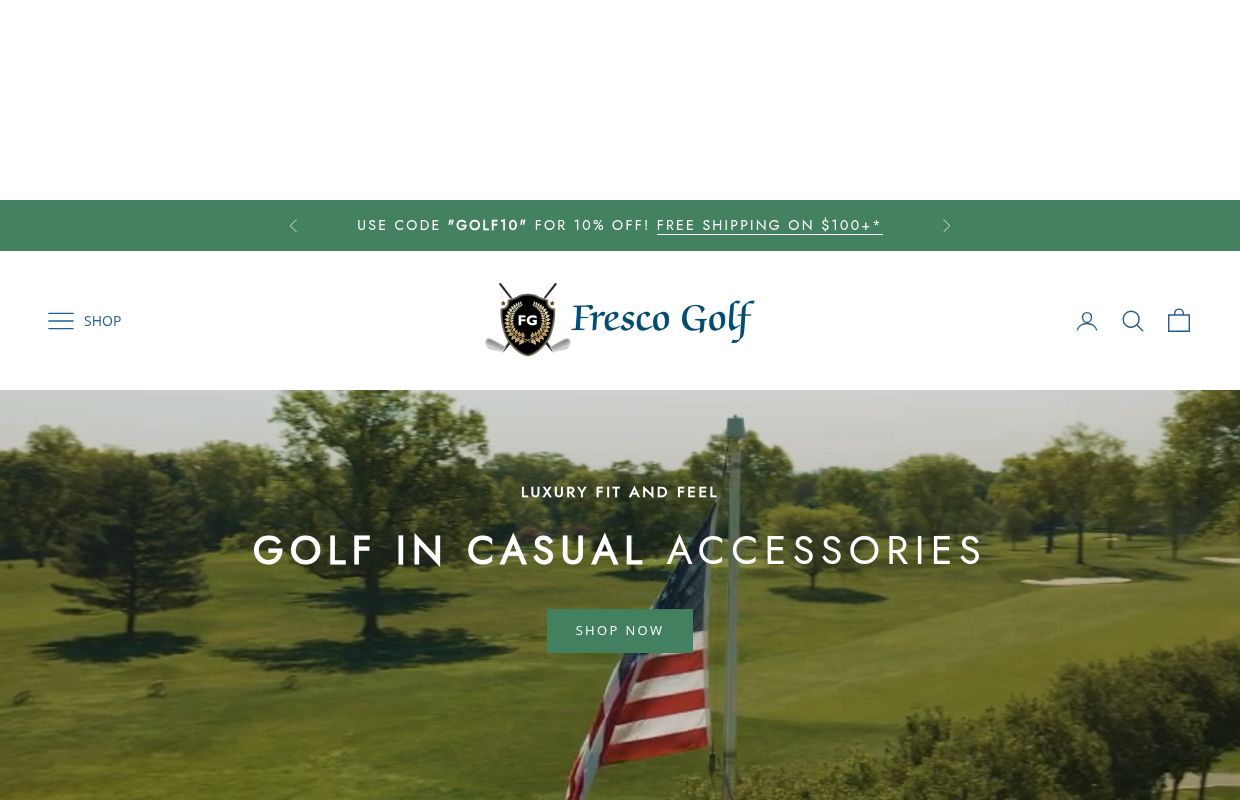 Shop Casual Luxury Accessories at Fresco Golf