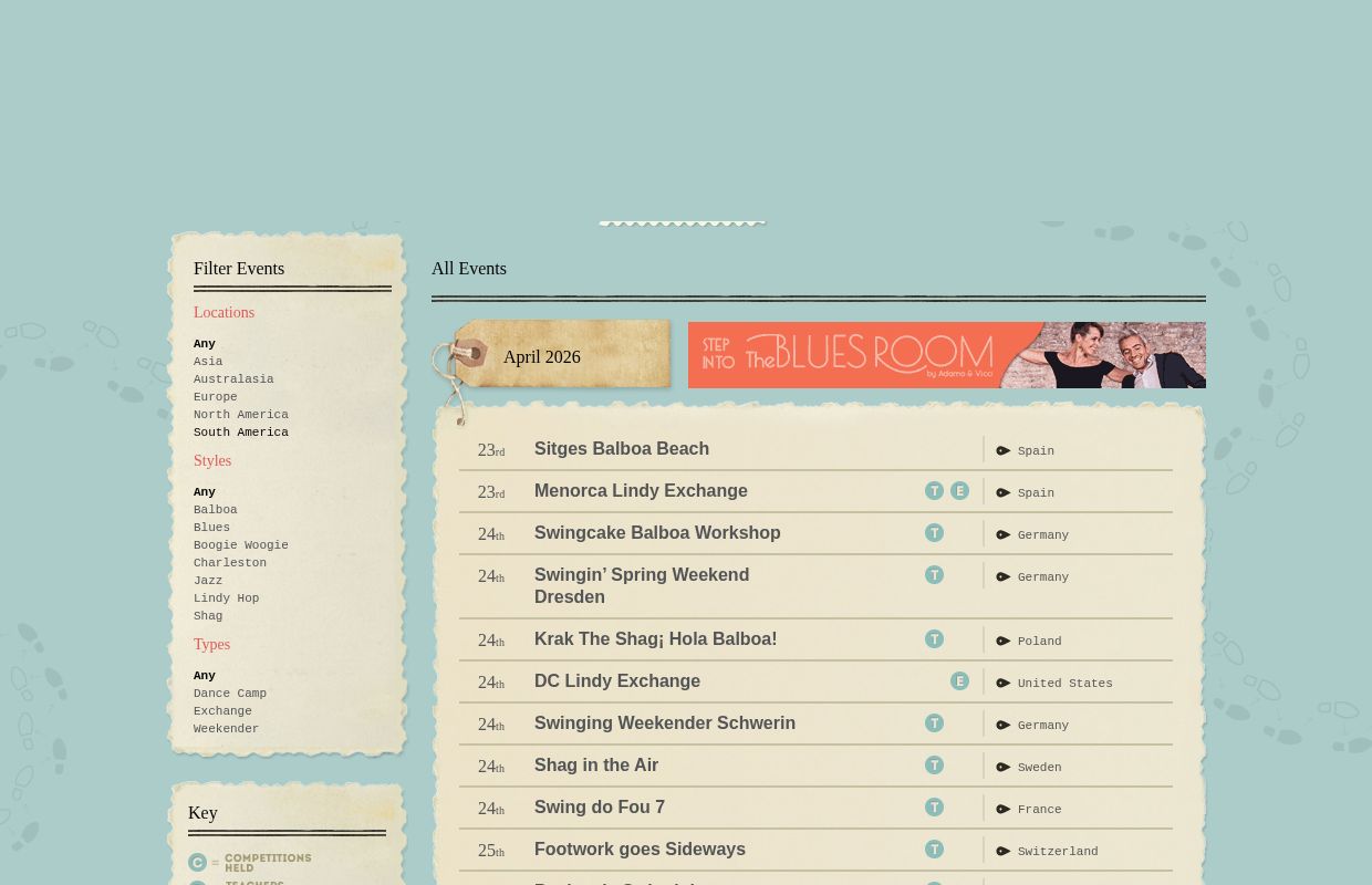 SwingPlanIt - Worldwide Swing Dance Events