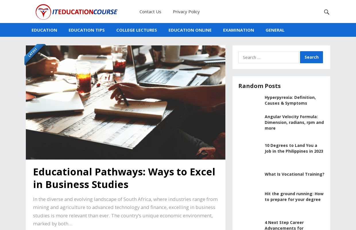 It Education Course | Start Learning Today