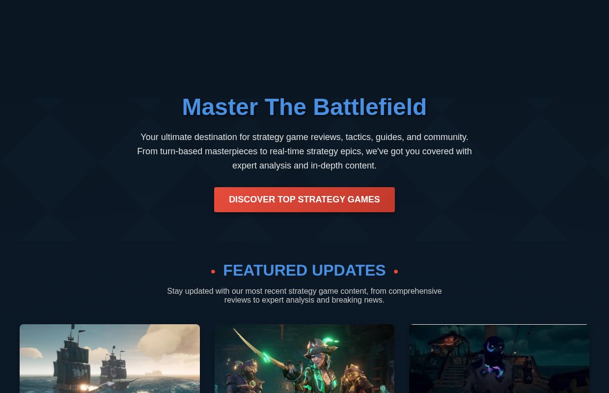 StrategyReviewer | Strategy Game Review Hub