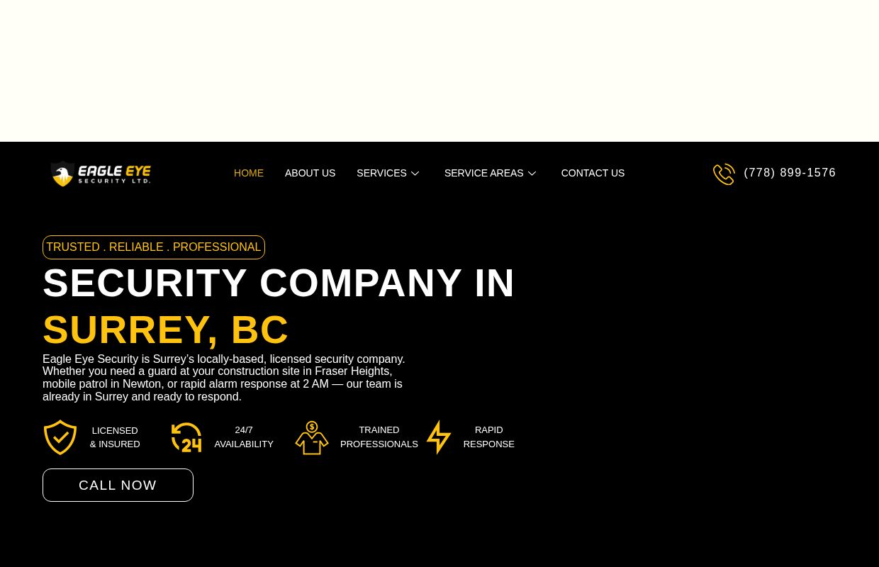 Security Company in Surrey, BC | Eagle Eye Security