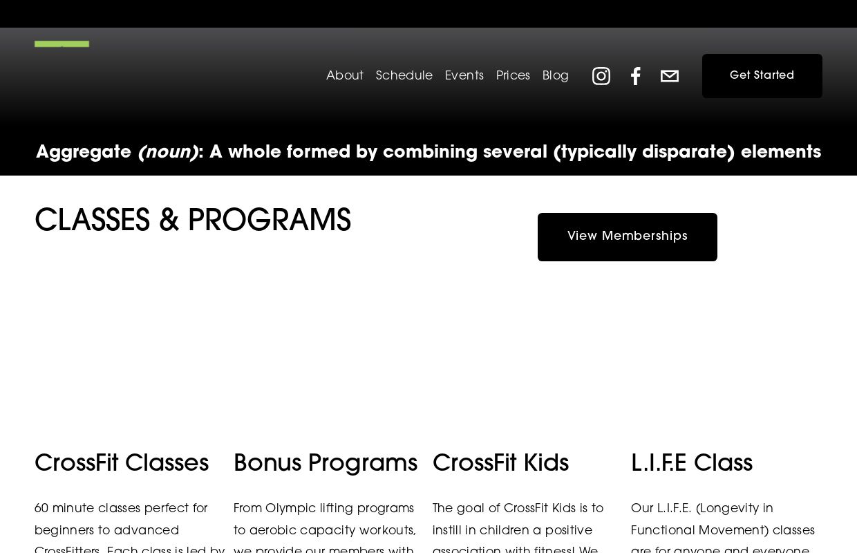 CrossFit Aggregate 