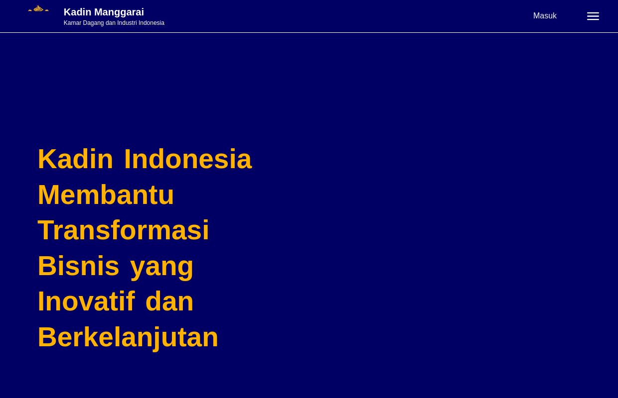 Kadin Manggarai - Kamar Dagang dan Industri Indonesia