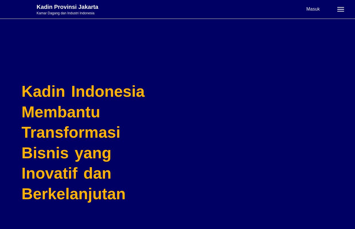 Kadin Provinsi Jakarta - Kamar Dagang dan Industri Indonesia