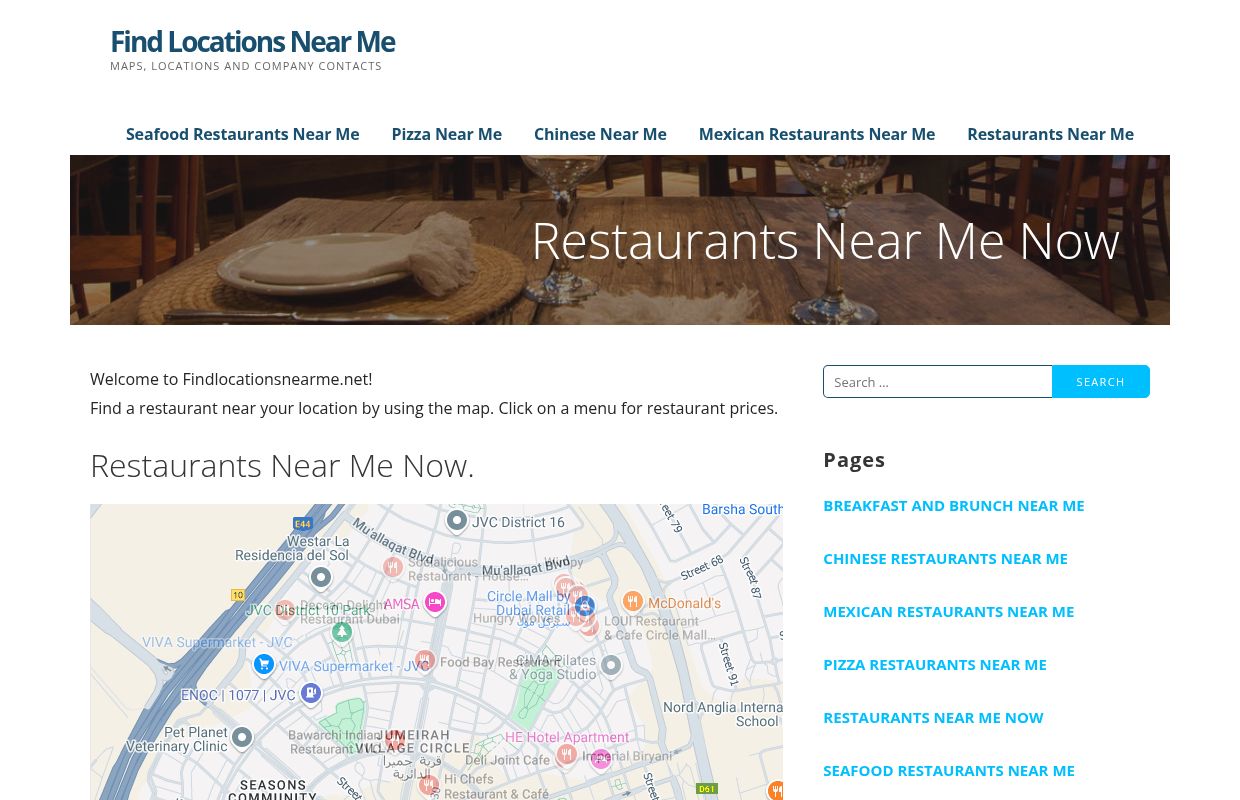 Restaurants near me now - Places to eat near me - Food near me